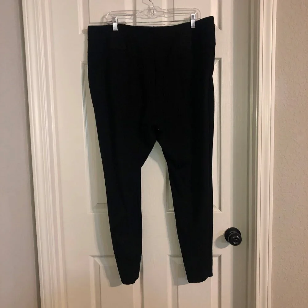 Lane Bryant black straight leg tapered ankle office‎ attire leggings size 20